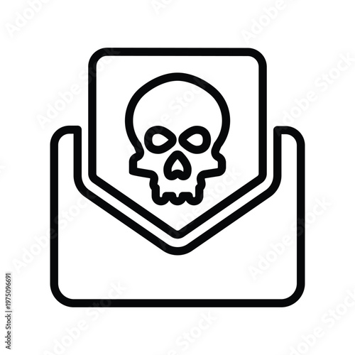 Email virus icon