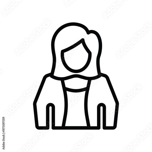 Female millennial icon