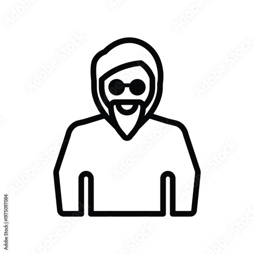 Male millennial icon