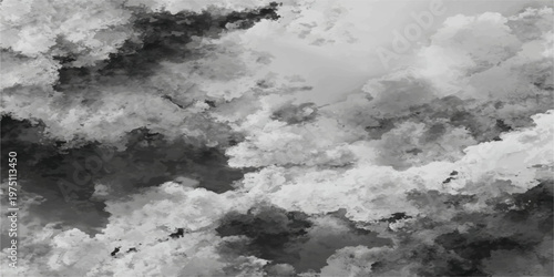 Dramatic monochrome capture of a sky filled with dark, imposing clouds, hinting at an approaching storm and an impending change in the atmospheric conditions.