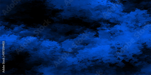 enigmatic scene of swirling, dark blue, puffy clouds fills the frame against a backdrop of the night sky, a scene of mystery and atmosphere.