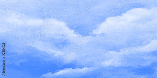 Cloudscape: a breathtaking display of fluffy clouds, against a vast, vibrant sky. an uplifting atmosphere of serenity and endless possibilities.