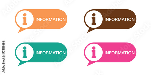 Information bubble vector icons set, expert hotline and FAQ concept, customer support symbols, help center communication icons, question and answer elements, flat design illustration