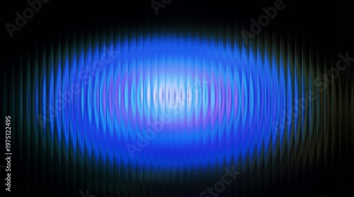 Abstract blue light wave pattern, futuristic digital sound frequency background, glowing neon ripple texture for technology and music concepts