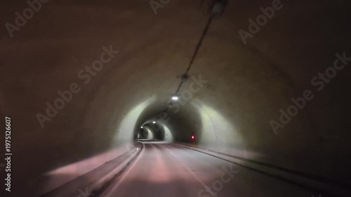 ドライブ映像　トンネル　長野県木曽郡上松町