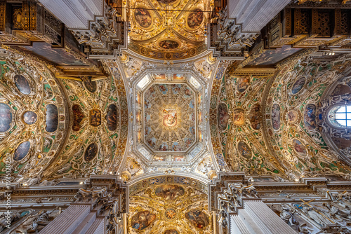 Photography interior of the church in bergamo italy
