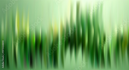 Green glass ripple texture. Soft mint gradient background