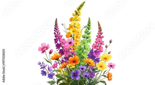 Vibrant wildflower bouquet a colorful display of nature's beauty