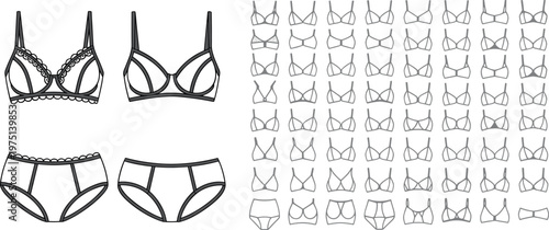 Lingerie Designs and Bra Variations panties underwear