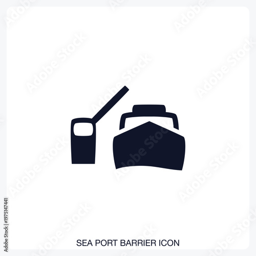 Sea Port Barrier Icon