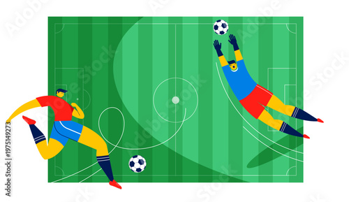 Football stadium and sport competition design. Geometric soccer field background for World Championship 2026.
