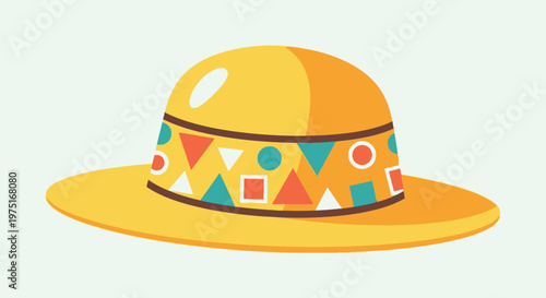 Colorful Patterned Sun Hat.