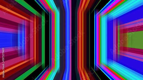 Vibrant Colorful Abstract Rainbow Radiating Stripes