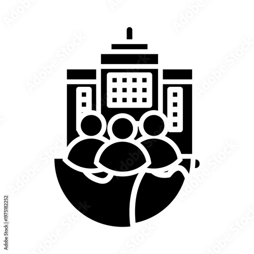 CSR icon with glyph style