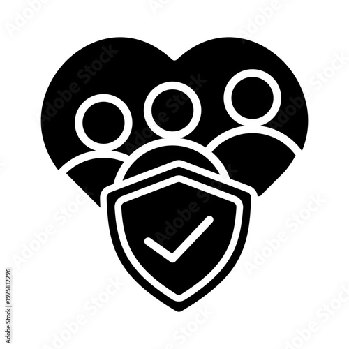 Integrity icon with glyph style