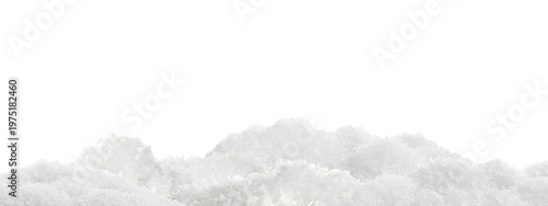 Schilderij op canvas Pile of white snow on transparent background