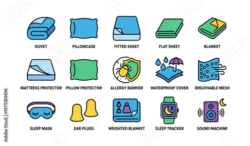 Bed essentials and comfort accessories collection