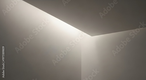 Clean Geometric Corner with Soft Light Illumination