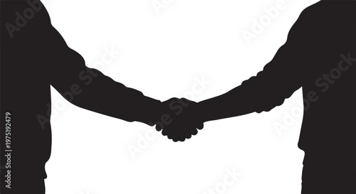 A black silhouette of a hammock between two trees Vector, illustration