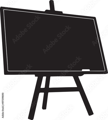 A blackboard on an easel stand Vector, illustration