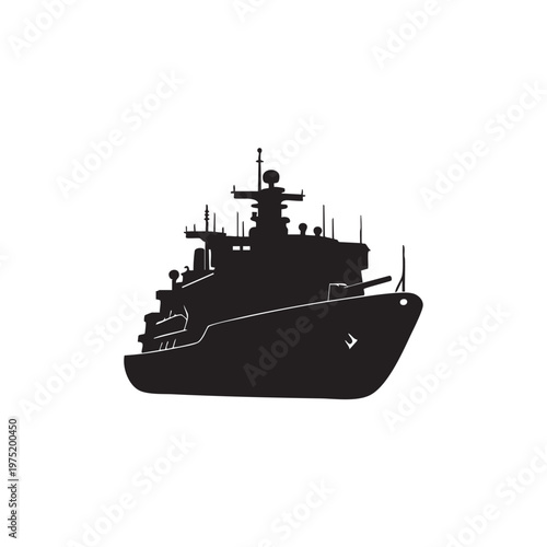 Black silhouette of a flatfish simple vector illustration for seafood or marine life concepts isolat