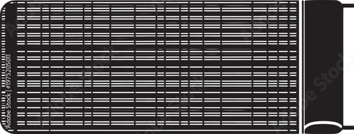 Abstract radiator grill pattern with radiator ventilation industrial