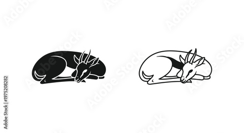 Sleeping Cats Cuddling Illustration - Adorable Pet Art Vector