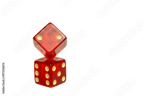 Red Dice In Balanced Formation