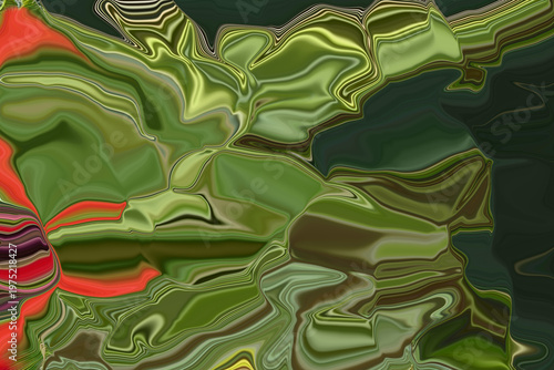 Abstract Fluid Art Marbled Texture Design with Swirling Organic Patterns and Earthy Color Blends