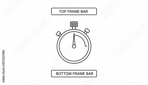 Stopwatch Icon Illustration, Time Measurement, Speed, Countdown, Stopwatch Symbol