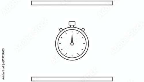 Stopwatch Icon - Time Management and Countdown Concept