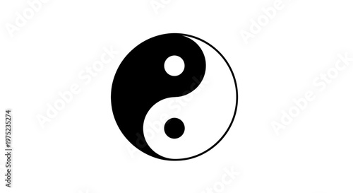 Yin Yang Symbol - Harmony and Balance Concept