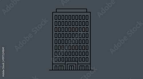 Modern High Rise Office Building.