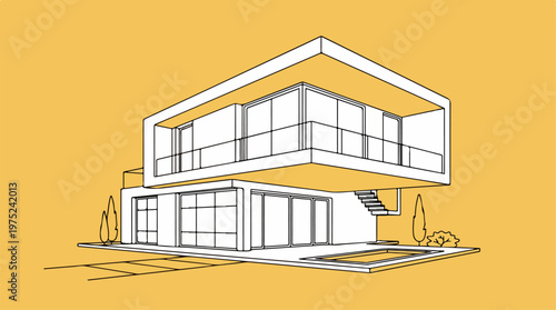 Modern Two Story House Design.