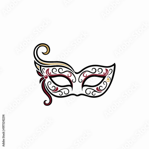 ornate filigree venetian masquerade mask