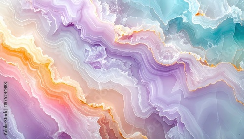 Abstract Swirling Pastel Colors Marble Texture Background.