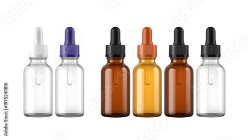 a set of medicine bottles
