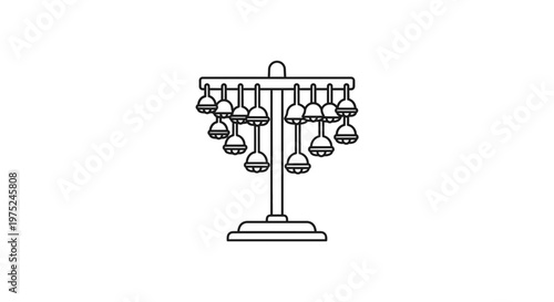 Jewelry Display Stand with Multiple Earrings or Charms