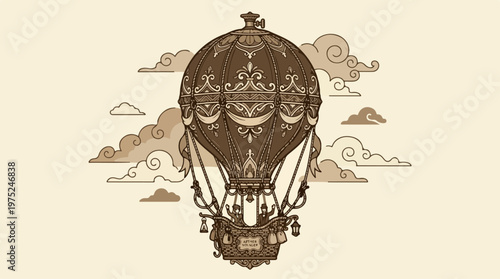 Vintage Hot Air Balloon Ride.