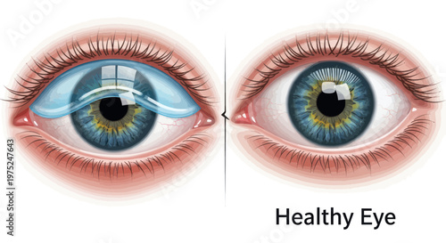 Comparison of Healthy Eye and Eye with Dryness or Irritation