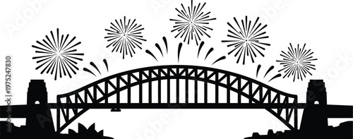 Spectacular kings birthday australia fireworks display over sydney harbour bridge a celebration