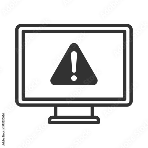 パソコン警告アイコン｜ウイルス・マルウェア・感染・セキュリティリスク