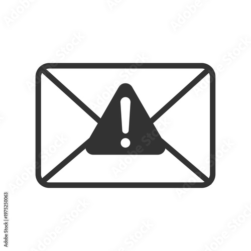メール警告アイコン｜ウイルス・マルウェア・感染・セキュリティリスク