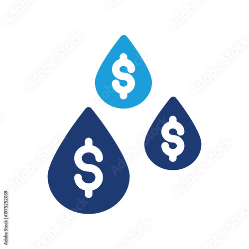 petrodollar colored icon vector design good for web or mobile app