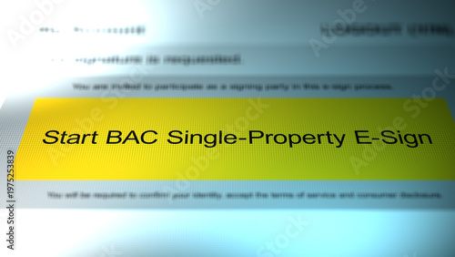 A Generic Starting of an BAC Single Property Real Estate E-Sign Form