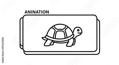 Cute Turtle Animation Icon