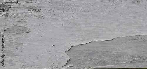 Fotografie White paint detail on a wooden fence
