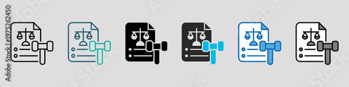 Legislation Single Icon Pack Multistyle
