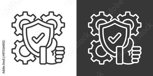 Reliability Icon Set Vector Collection Isolated In Black And White