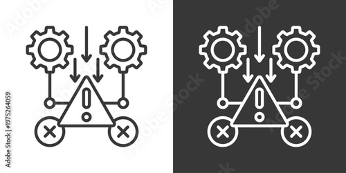 Failure Icon Set Vector Collection Isolated In Black And White